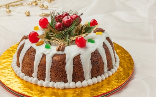 Cake de frutas navideño